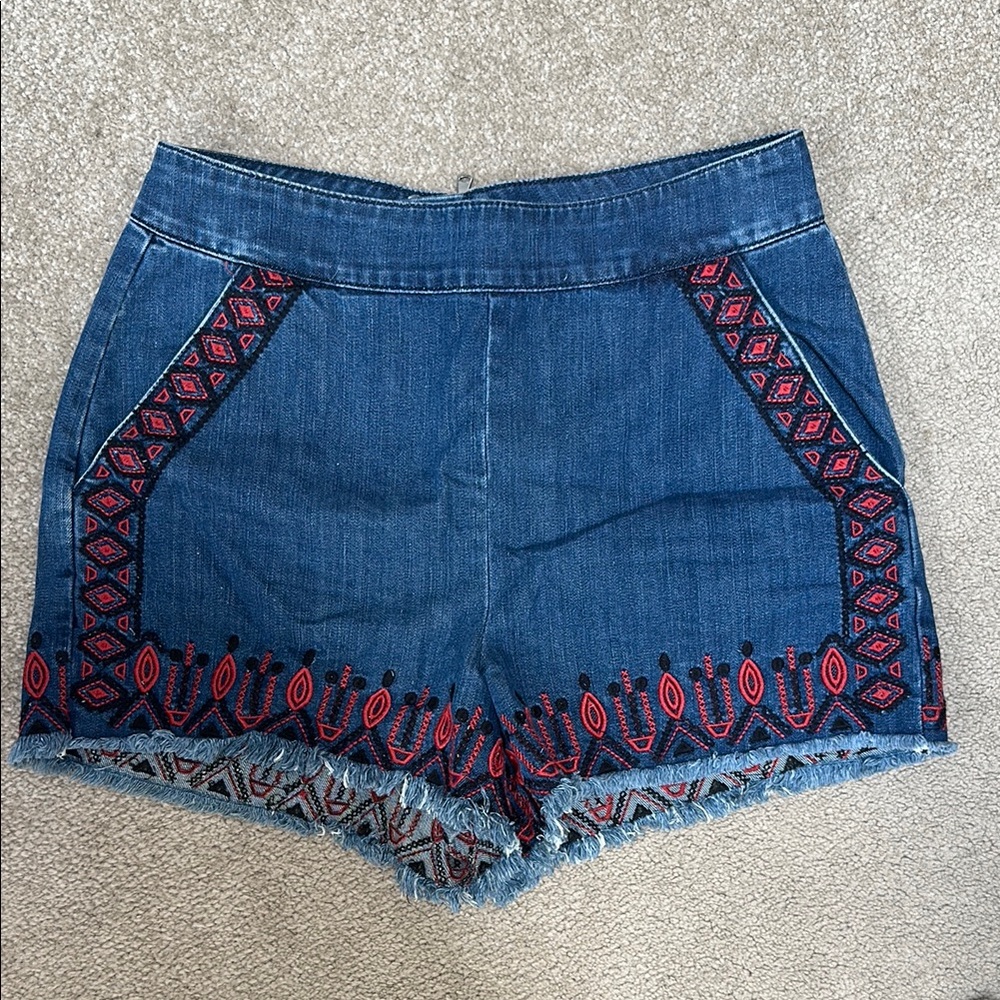 Blank NYC Embroidered Denim Women's Shorts, 28